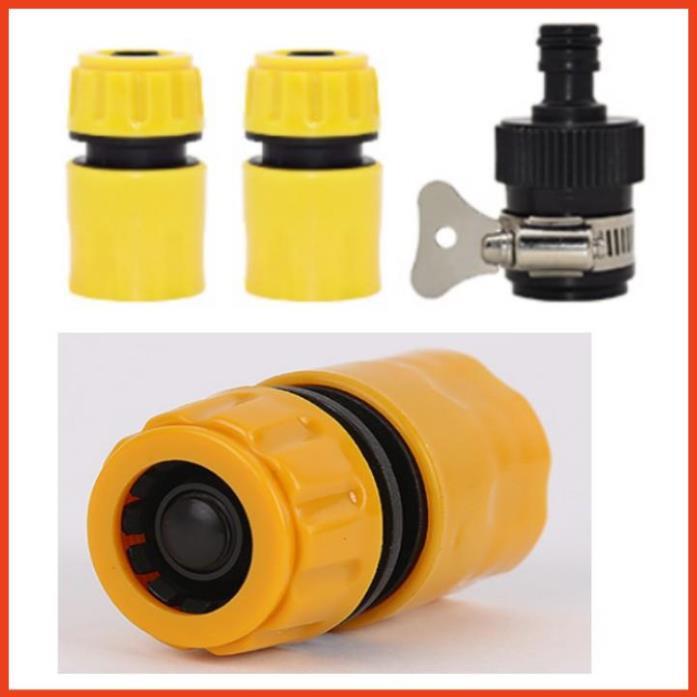 Bộ dây vòi xịt nước rửa xe, tưới cây .tăng áp 3 lần,loại 7m,10m 206701-2 đầu đồng,cút,nối nhựa đen