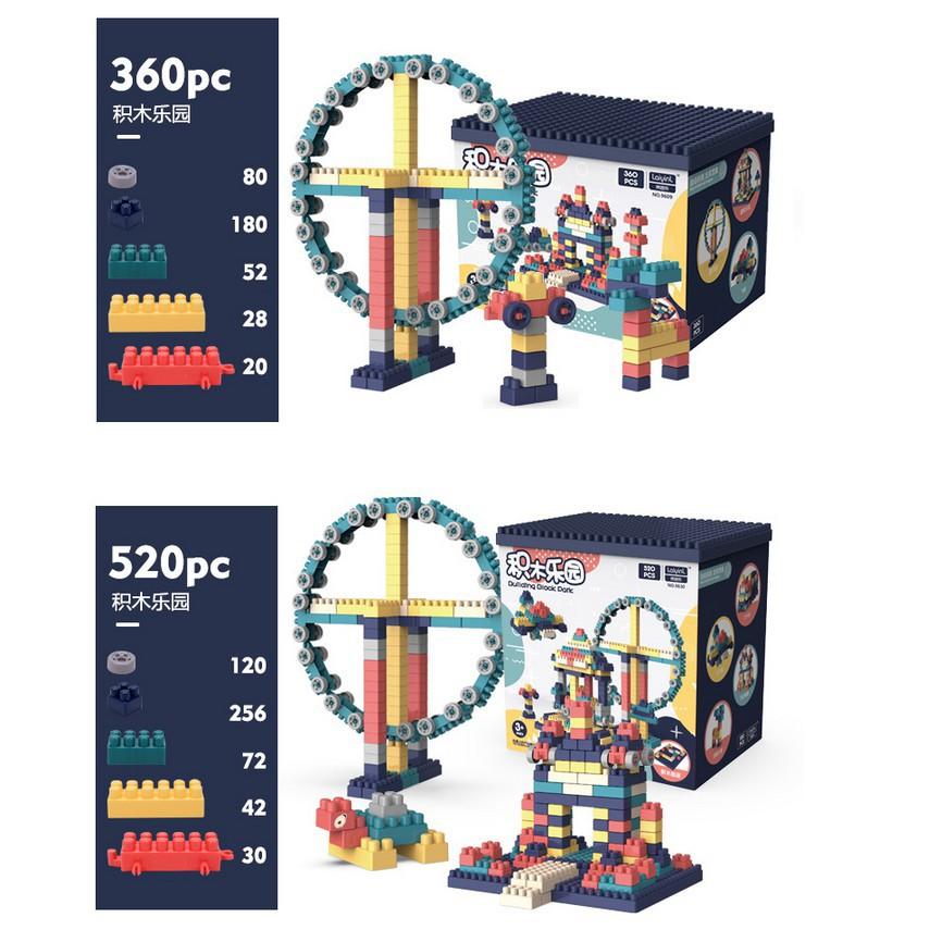Bộ Xếp Hình Lego Vòng Quay Khổng Lồ 520 Chi Tiết Bé Lắp Ráp Ghép Hình Trẻ Em