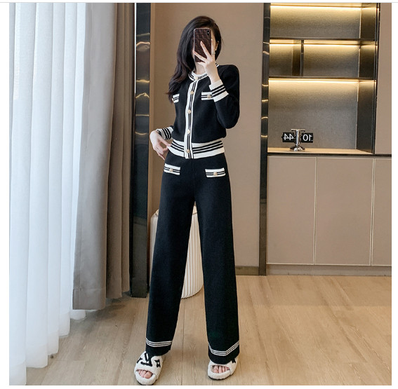 Bộ Đồ Dệt Kim Hai Mảnh Cá Tính Thời Trang AB50 - Hàng Quảng Châu Cao Cấp