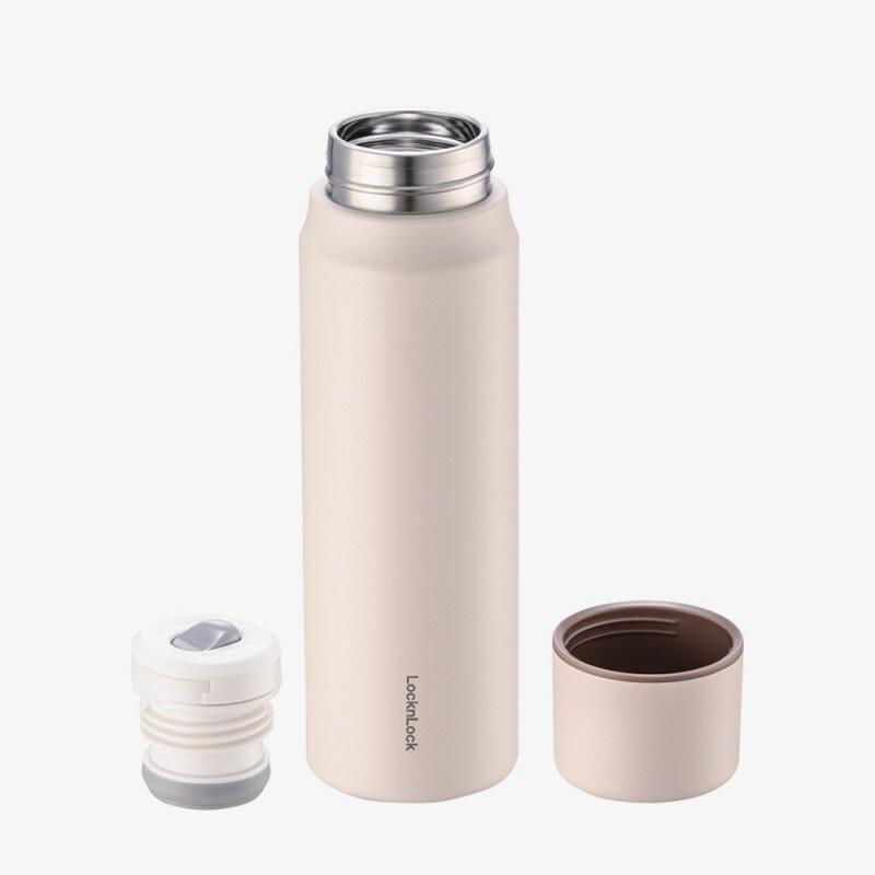 Bình giữ nhiệt Lock&amp;Lock 505ml Maman Cup Vacuum Bottle LHC1487 - Hàng chính hãng, nắp dùng làm cốc nước uống - Hapos