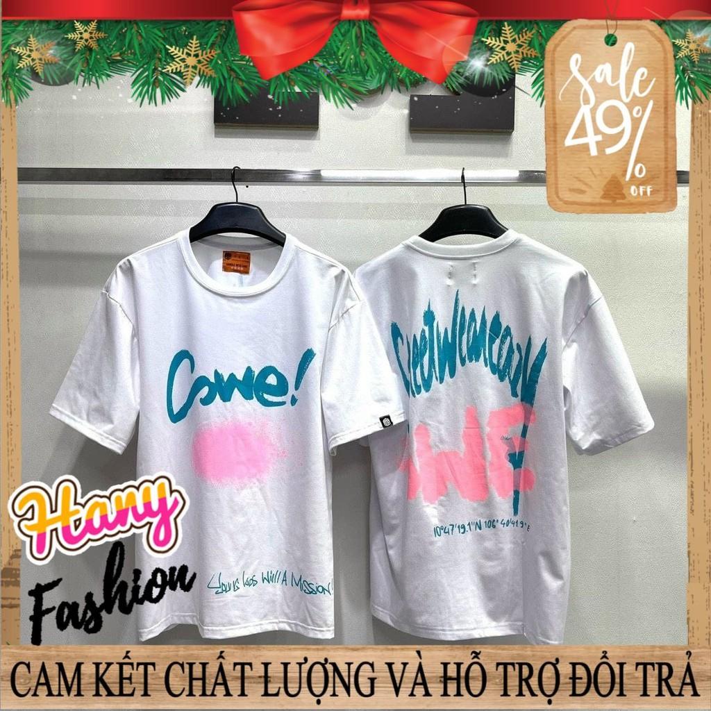 Áo thun unisex tay lỡ form rộng hình in to và sắc nét - Hany Shop