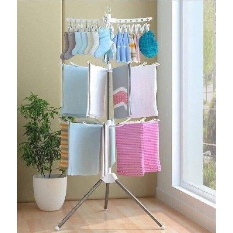 Cây phơi quần áo 3 tầng đa năng