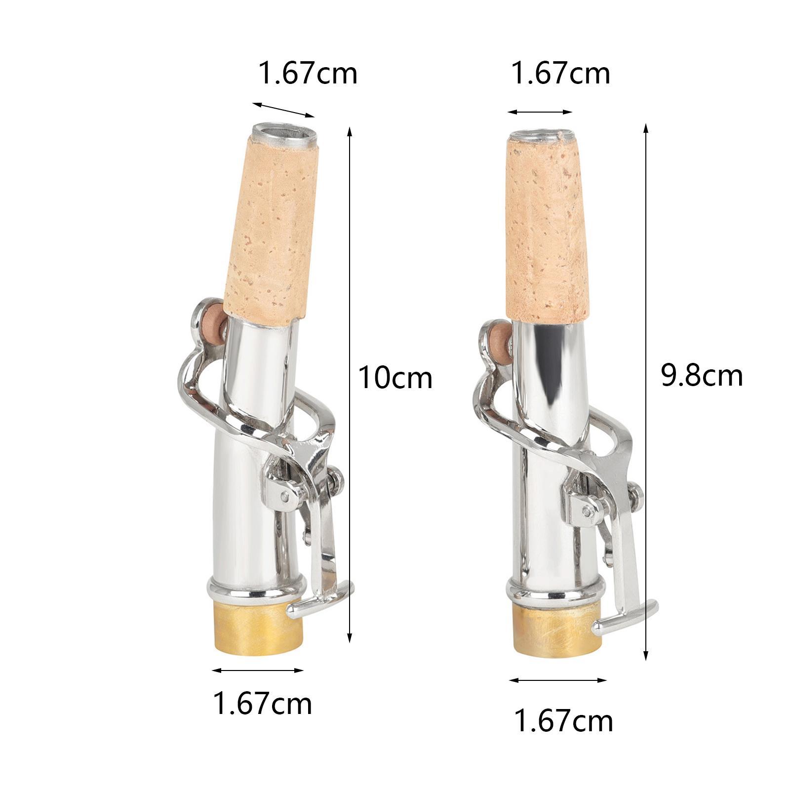 2x Saxophone Neck Elbow Bend Neck Replacement Straight Neck Sturdy for Parts