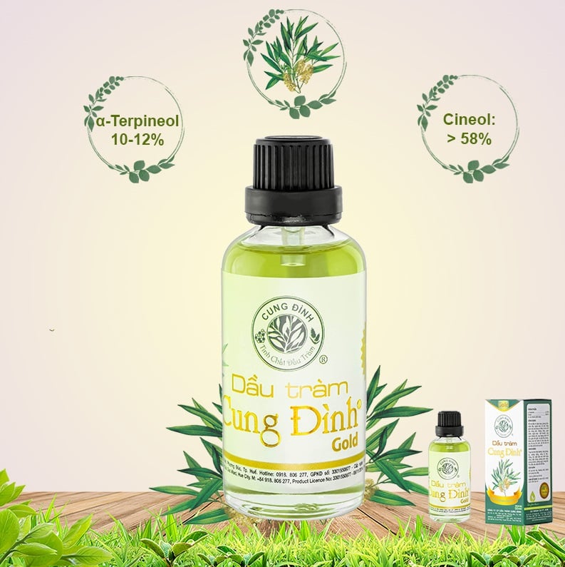 Dầu tràm Cung Đình Gold 100ml | Dầu tràm Gió Huế chính hãng