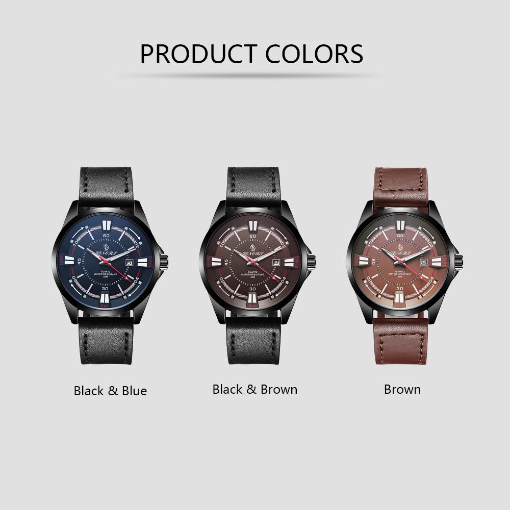 Đồng hồ SENORS Fashion Casual nam chịu nước 3ATM, dây da chính hãng