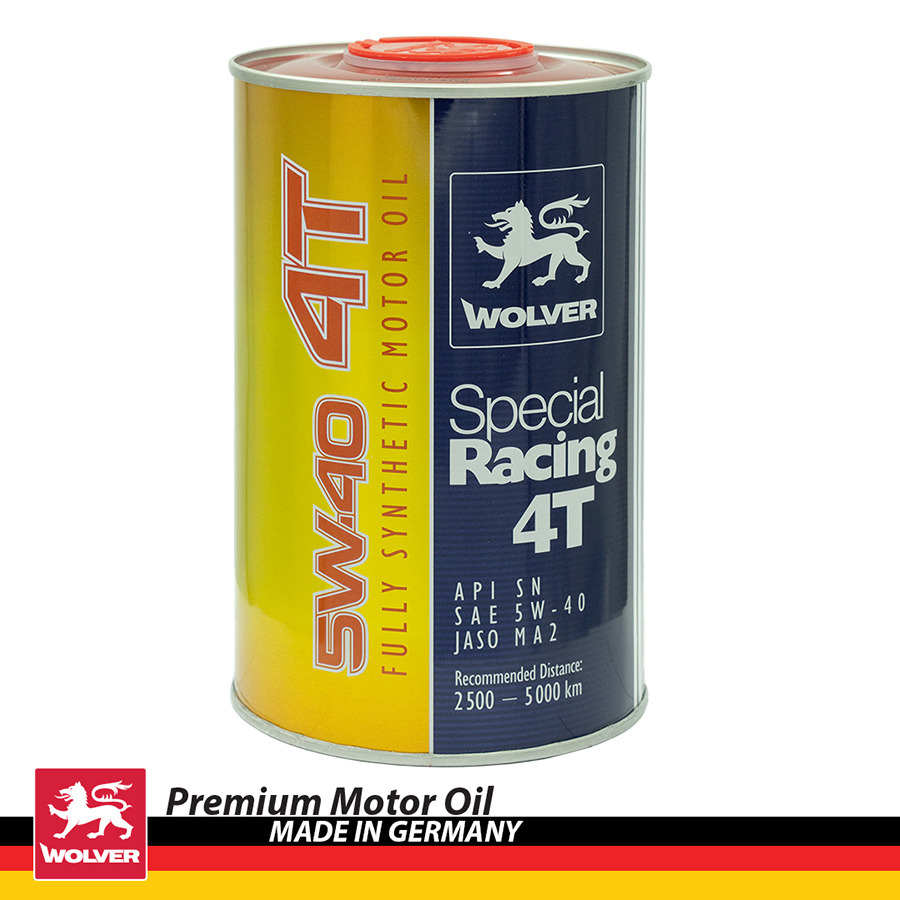 Nhớt Động Cơ Xe Máy Wolver Special Racing 5W-40 SN JASO MA-2 (1 Lít)