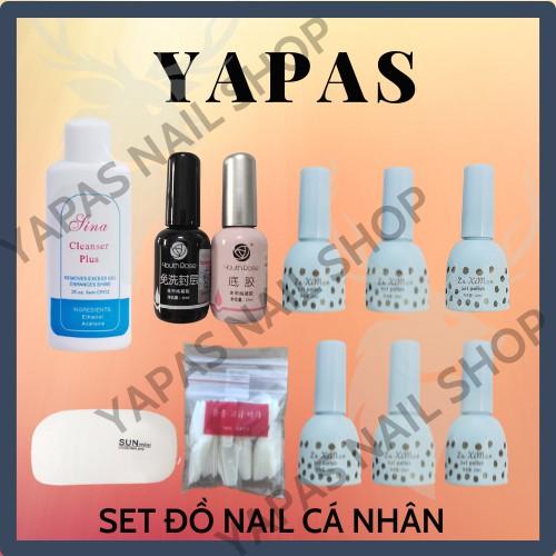 Combo set dụng cụ làm móng cá nhân 02 kèm 06 màu sơn Ximen chuyên dụng làm nail