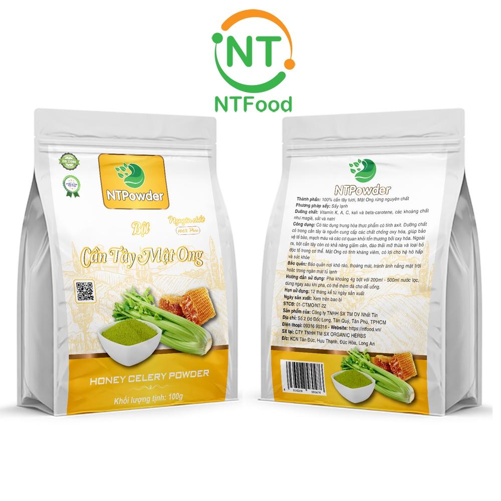 Bột cần tây mật ong sấy lạnh nguyên chất NTPowder 100Gr - Nhất Tín Food