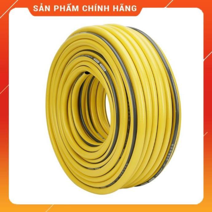 ️ Bộ dây vòi xịt nước rửa xe, tưới cây , tăng áp 3 lần, loại 20m 206236 đầu đồng, đai, nối vòi vàng