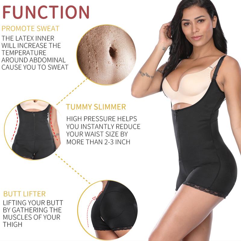 Hoa Hậu Moly Cao Su Full Tập Toàn Thân Mô Hình Định Hình Eo Cincher Underbust Bodysuit Áo Liền Quần Dây Kéo Giảm Béo Dây Chéo