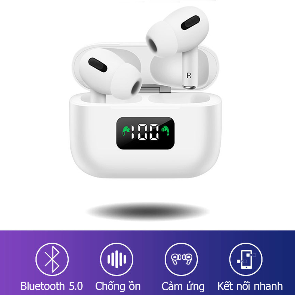 Tai nghe nhét tai không dây Apro 3 Lanith - Tai nghe bluetooth thông minh Wireless - Âm thanh rõ ràng, chi tiết - Thiết kế nhỏ gọn, hiện đại - Cảm ứng thông minh cực nhạy - Hàng nhập khẩu - TAIAPPRO3