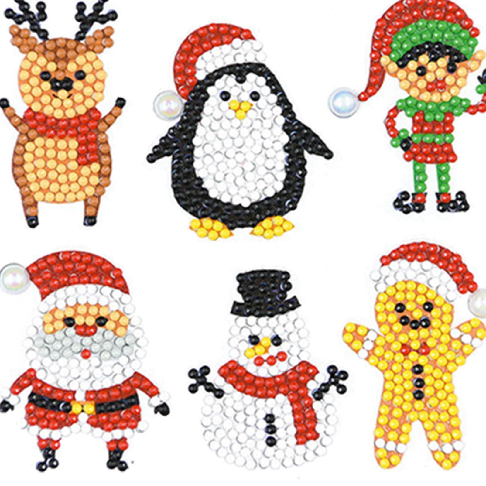 24Pcs 5D Christmas Stickers DIY Home decor Embroidery Kits Kids Arts