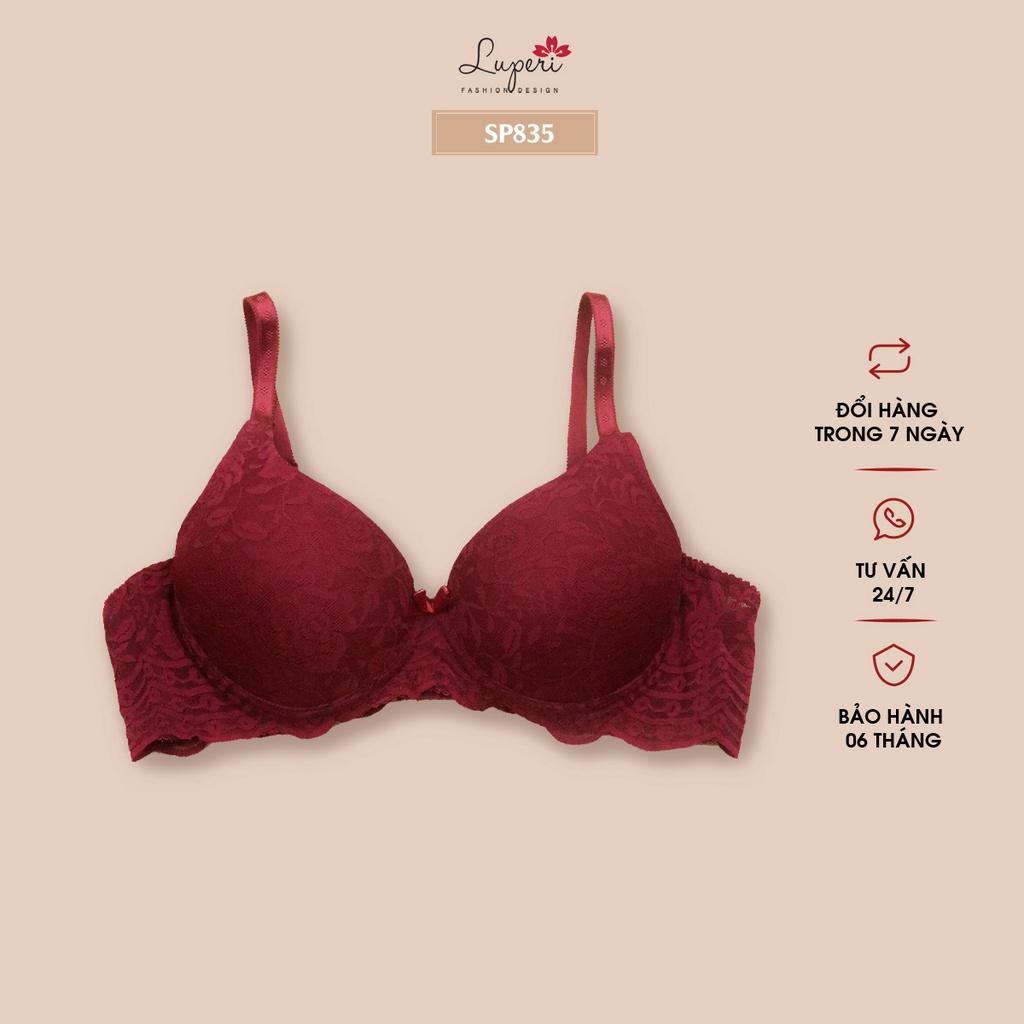 Áo Lót Nữ Không Gọng Cao Cấp LUPERI Đệm Mỏng Có Lớp Lưới Thông Thoáng Nâng Ngực Hiệu Quả SP835