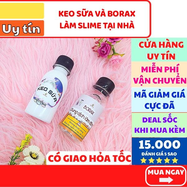 Keo sữa dung dịch làm đông slime tiện lợi dễ dàng