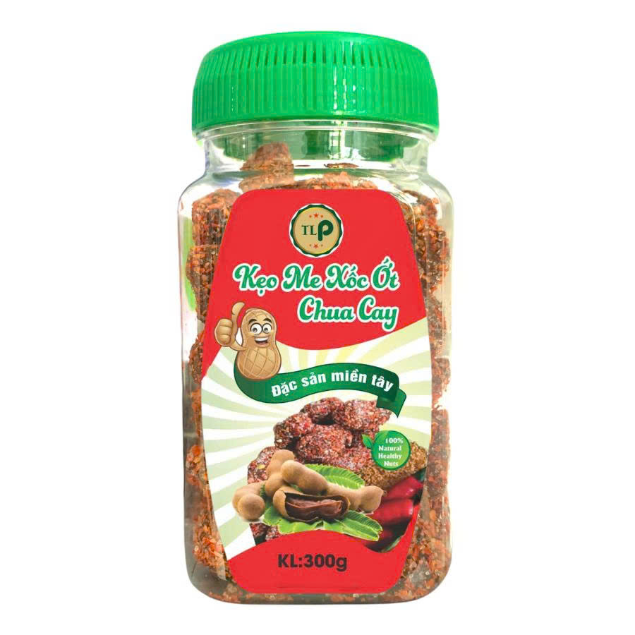 Kẹo Me Xốc Ớt Chua Cay Tân Lộc Phát Hũ 300g