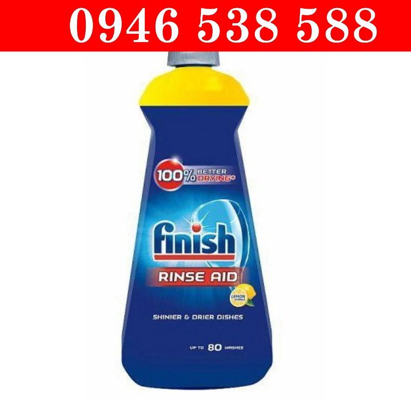 Combo rửa bát Finish: Bột 2.5kg, Muối 1.5kg, Nước làm bóng 400ml - Nhập khẩu EU