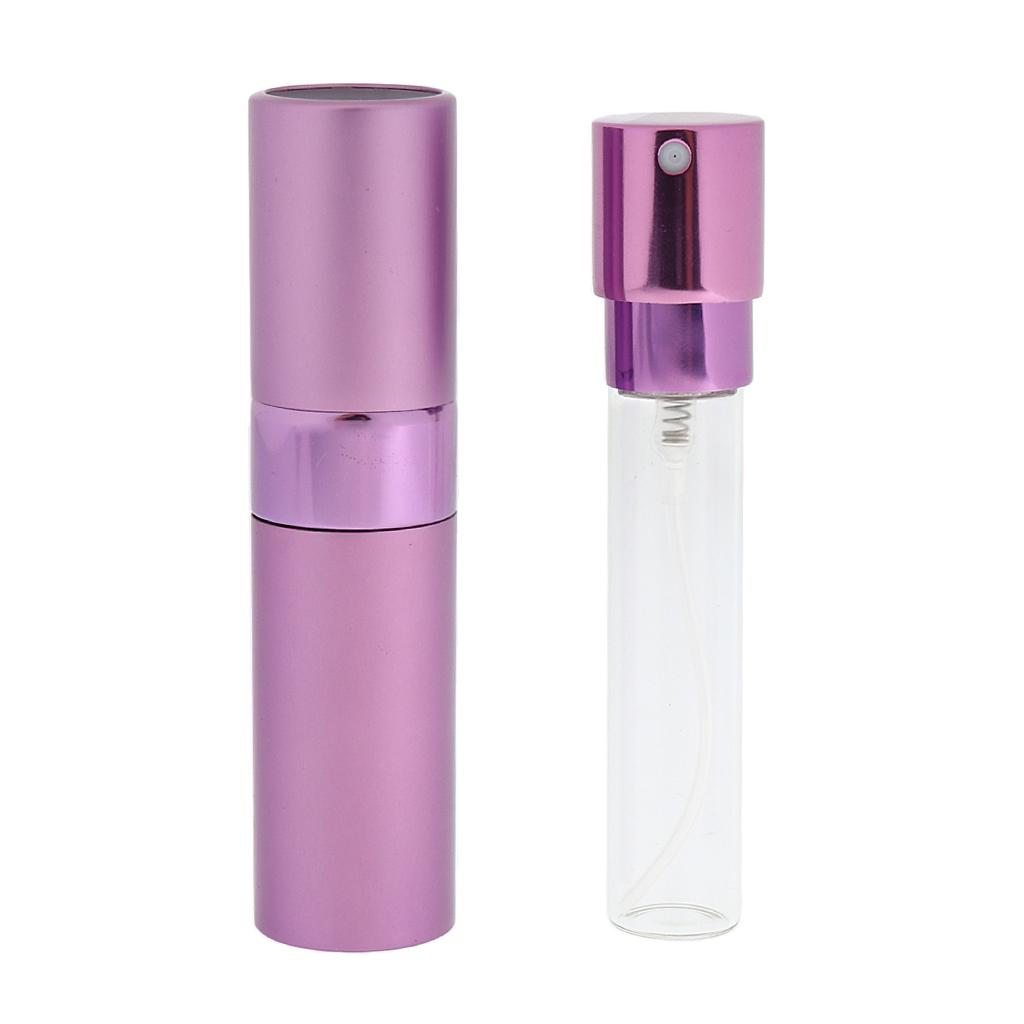 15ml Portable Mini Mist Perfume Atomizer Emepty Spray Bottle Sprayer  Red - Purple