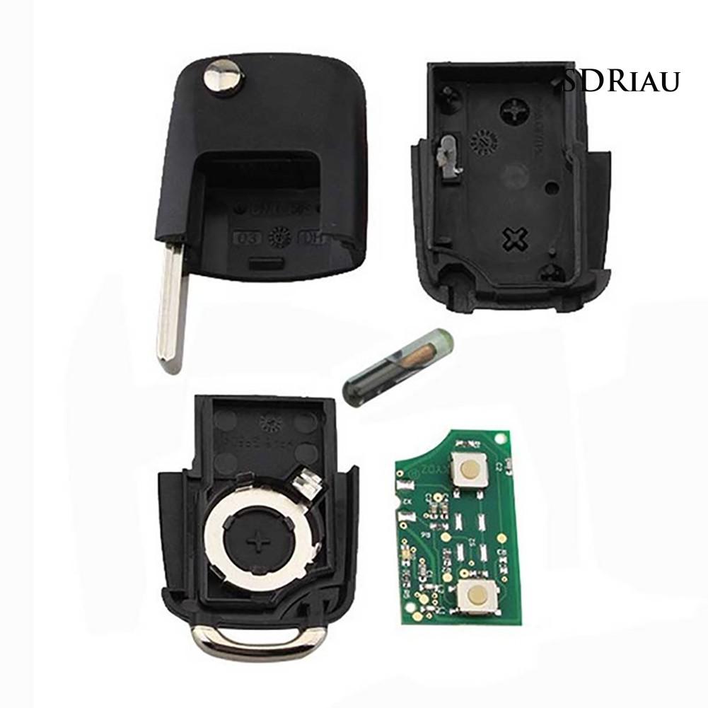 Chìa Khóa Điều Khiển Từ Xa 2 Nút 434mhz 48 Chip Uncut Blade Cho Vw Seat Skoda
