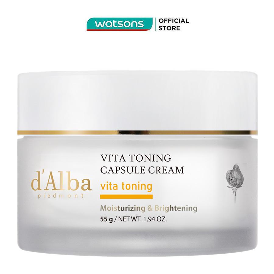 Kem Dưỡng Trắng Da d'Alba Vita Toning Capsule Cream 55g