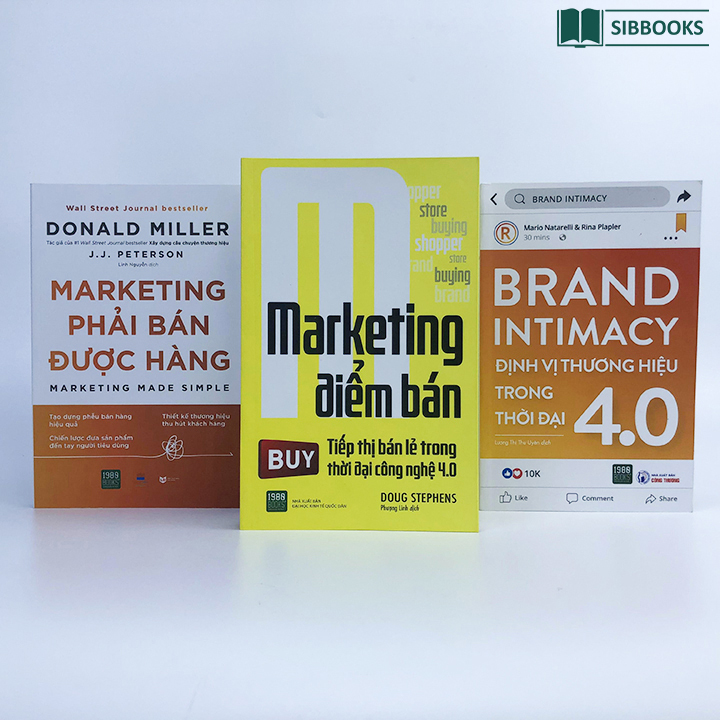 Combo 3 Cuốn Định Vị Thương Hiệu Trong Thời Đại 4.0, Marketing Phải Bán Được Hàng, Marketing Điểm Bán - Nâng Tầm Gía Doanh Nghiệp, Bán Hàng Bền Vững