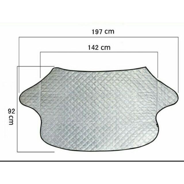 Bạt Phủ Xe Ô tô, Bạt che nắng kính lái xe ô tô hàng dày phản quang 3 lớp - bạt kính lái