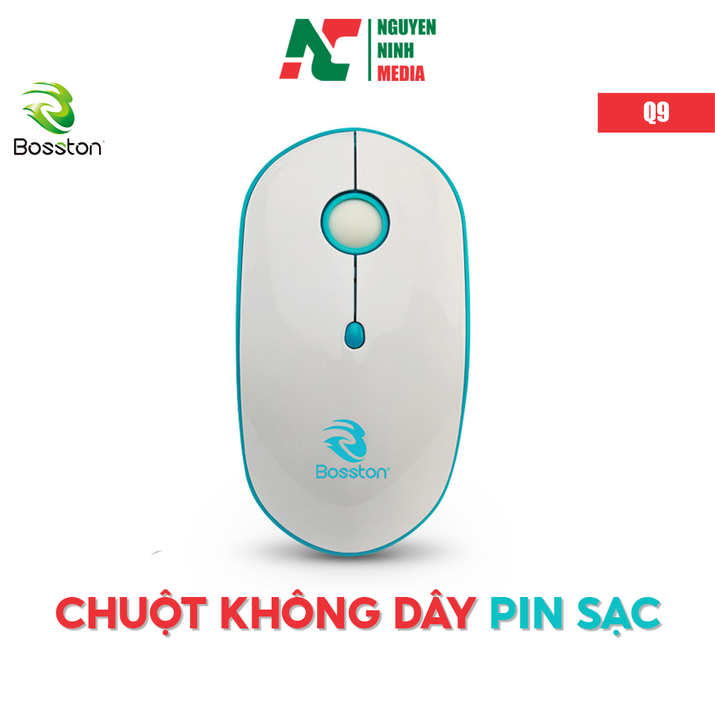  Chuột Không Dây Pin Sạc Bosston Q9 Silent - Hàng Chính Hãng