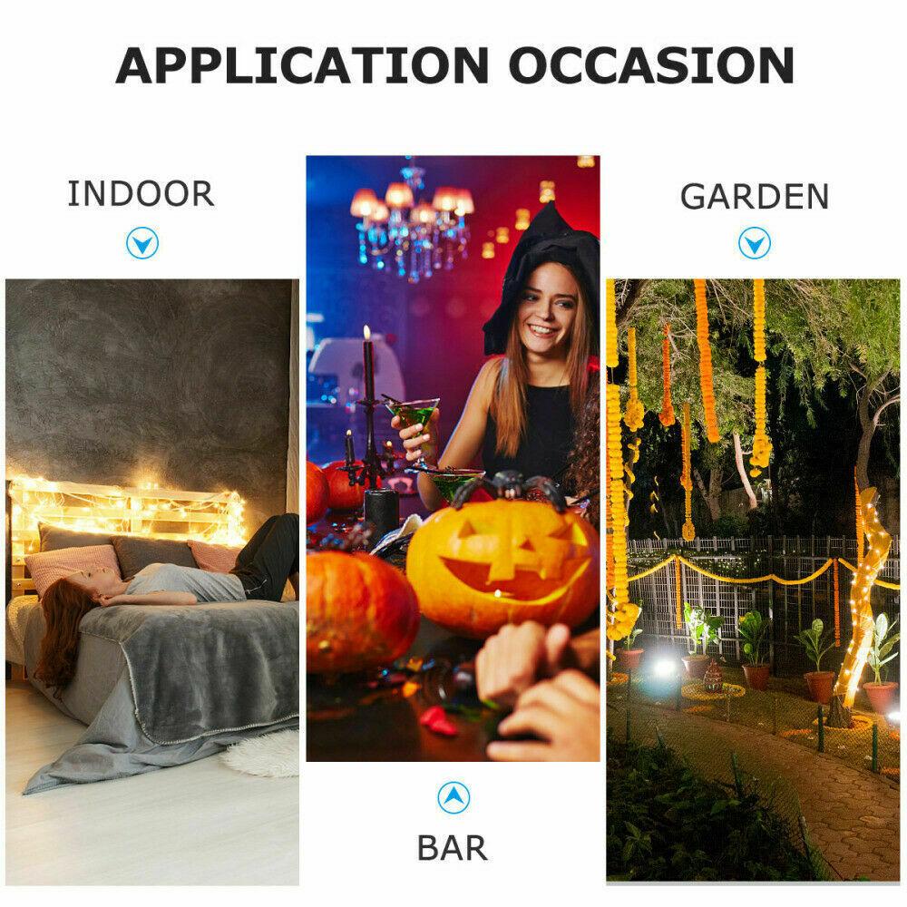 Dây Đèn LED 1.5m Gắn Bóng Đèn Lấp Lánh Trang Trí Giáng Sinh Đa Dụng