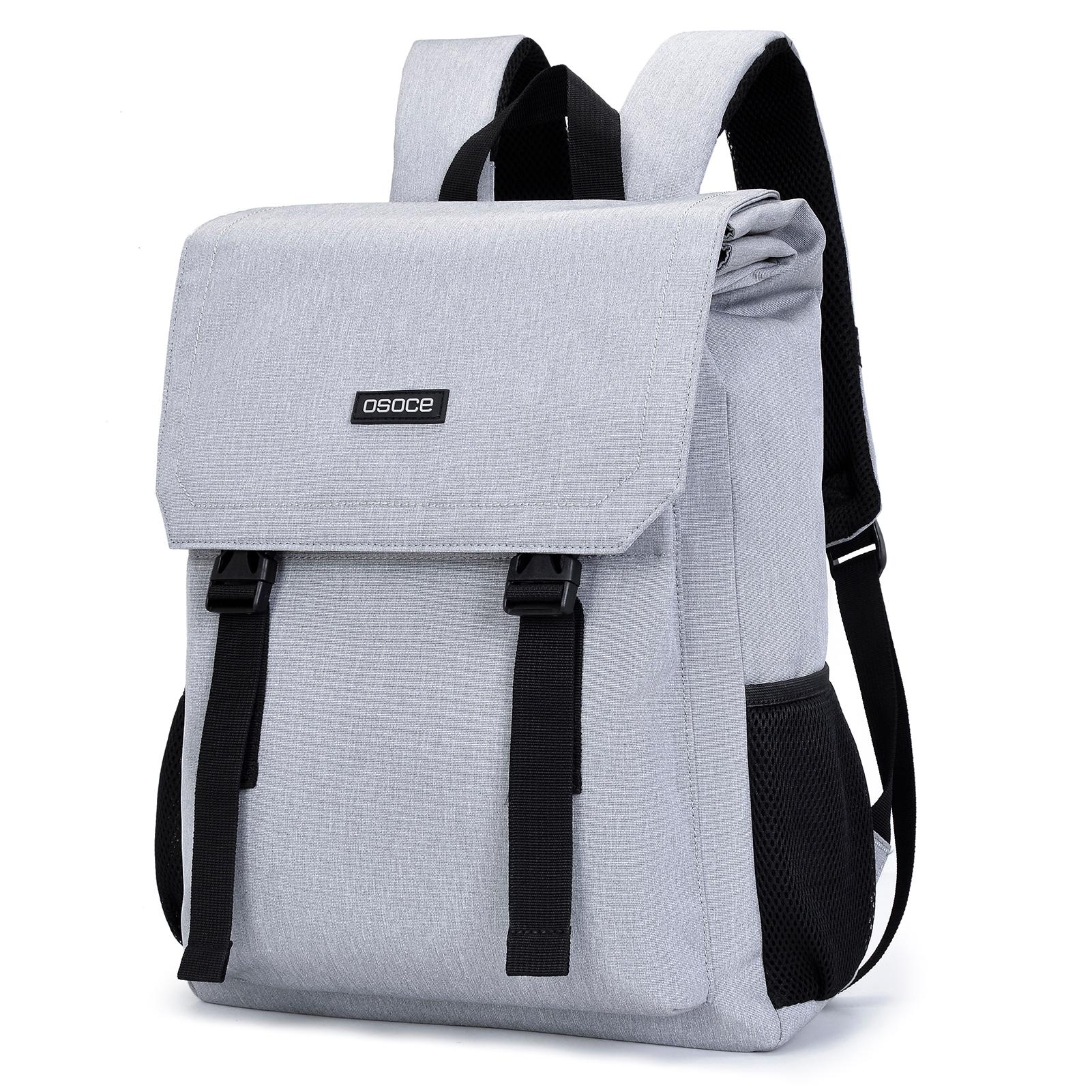 Balo máy tính xách tay 15.6 inh, balo học sinh, thiết kế đơn giản, chất liệu vải chống thấm nước