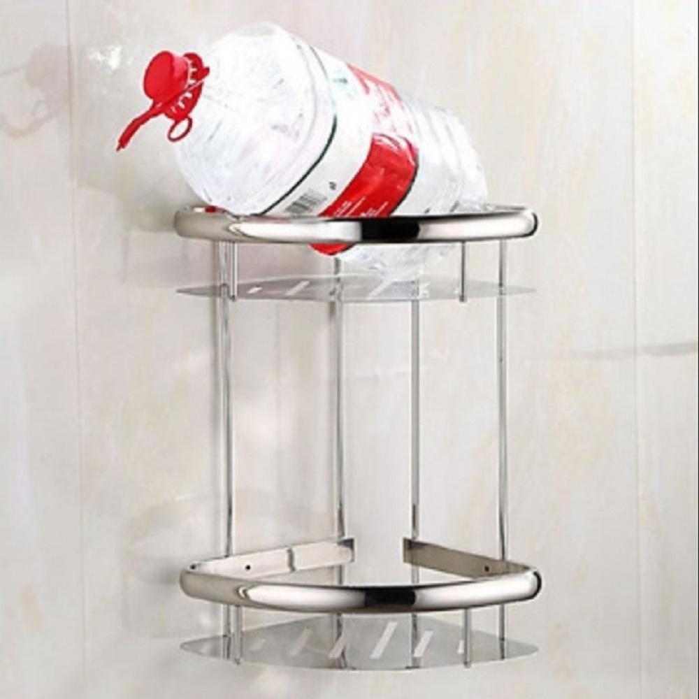 Kệ Góc Nhà Tắm 2 Tầng Inox 304 Cao Cấp Sáng Bóng Tiện Dụng - Kệ Góc Nhà Tắm 2 Tầng Inox 304 Cao Cấp Sáng Bóng Tiện Dụng - Hàng Loại 1