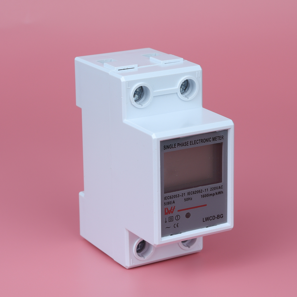 Đồng hồ đo điện tử LWCD-BQ, LWCD-BG, LWCD-DS, Công tơ điện tử LW 80A 220V AC dùng cho điện 1 Pha