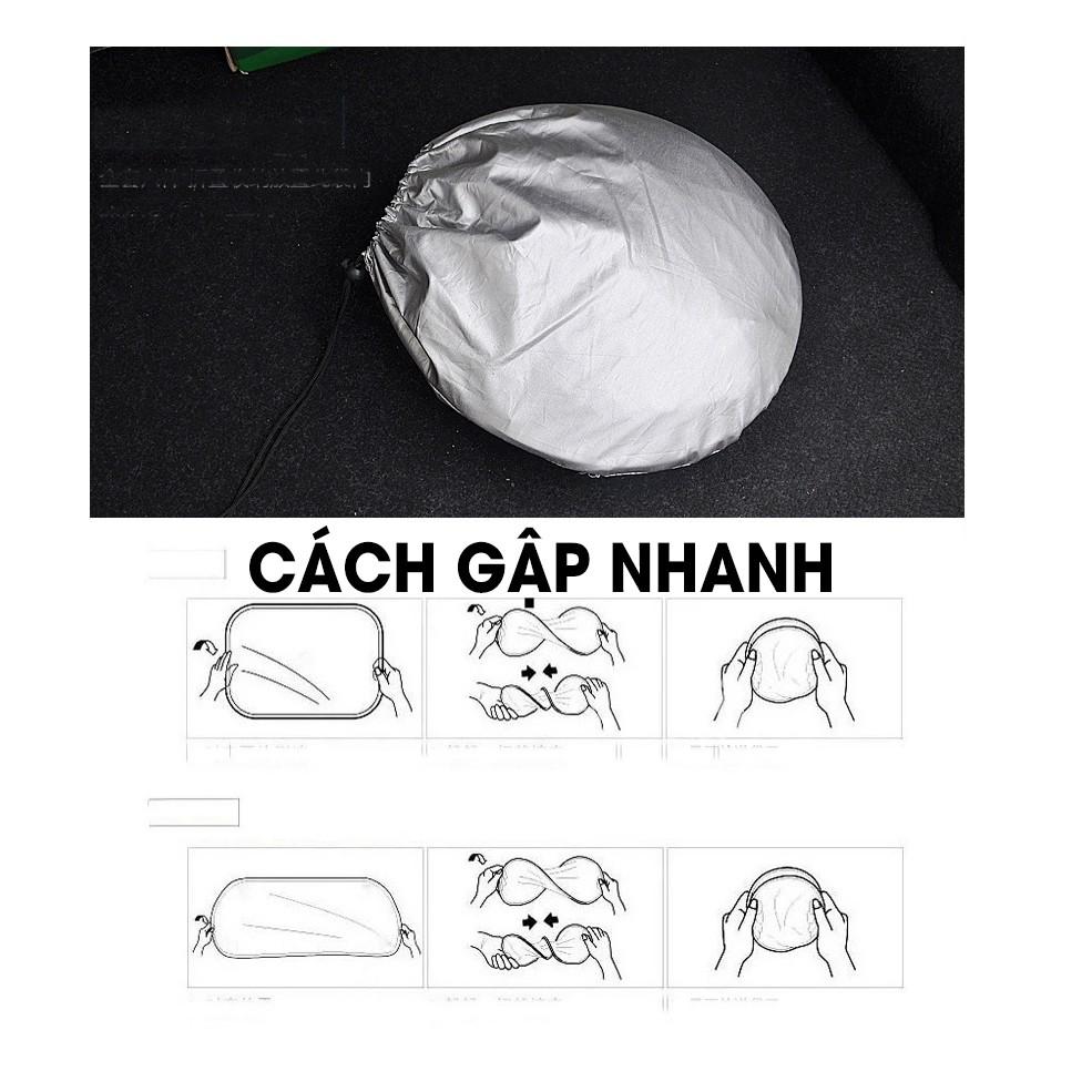 Rèm chắn nắng cho Ô tô Bộ 6 tấm chắn nắng cho cửa sổ xe hơi tráng bạc phản quang tia UV siêu bền