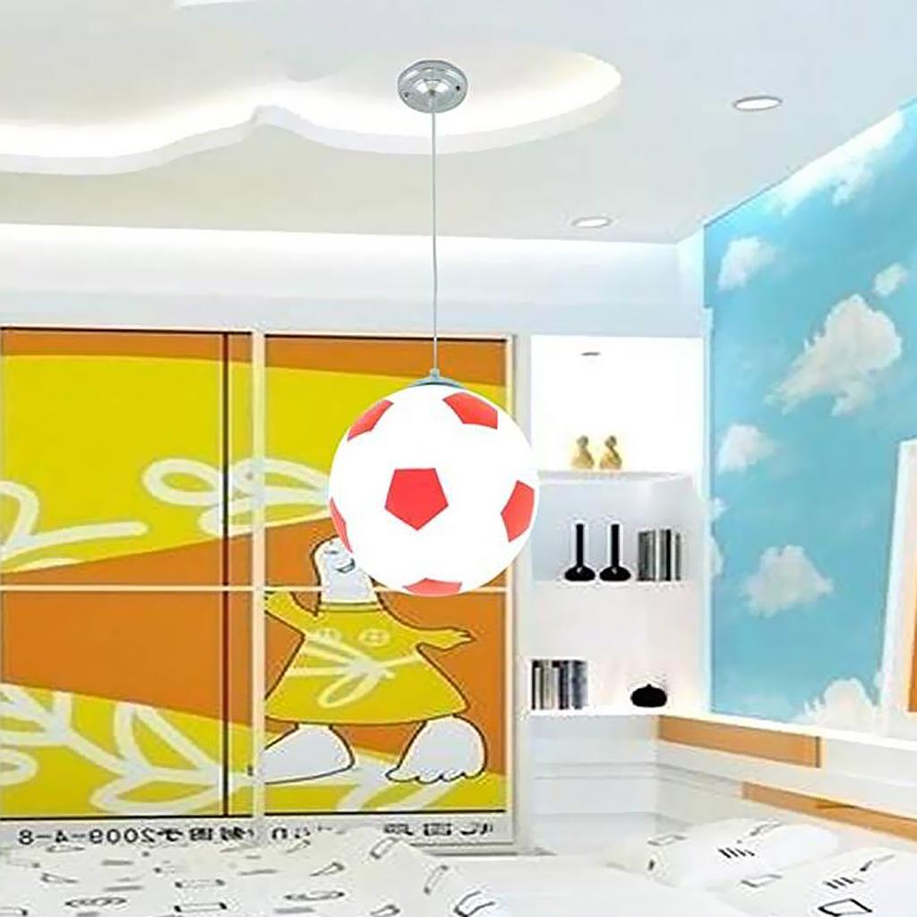 Ceiling Lampshade with E27 Lamp Holder Football Shaped Ceiling Light Decor