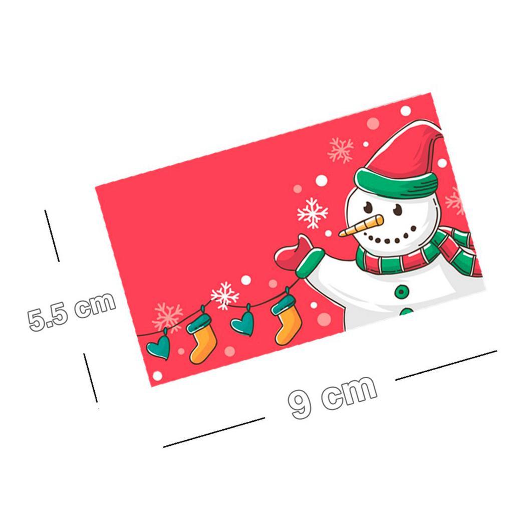 50 Pieces Snowman Cards With Beautiful Appearance, Exquisite Craftsmanship