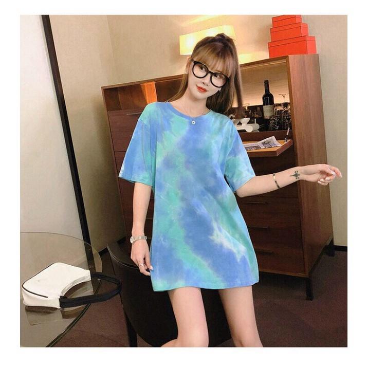Áo thun loang Cotton form rộng Cực đẹp , tôn dáng phong cách hàn quốc mới độc lạ VINA 1HIT