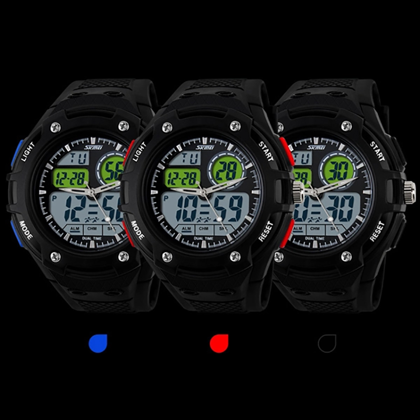 Đồng hồ nam dây nhựa SKMEI Army Sport Watch 10TCK18 - Đen phối xanh