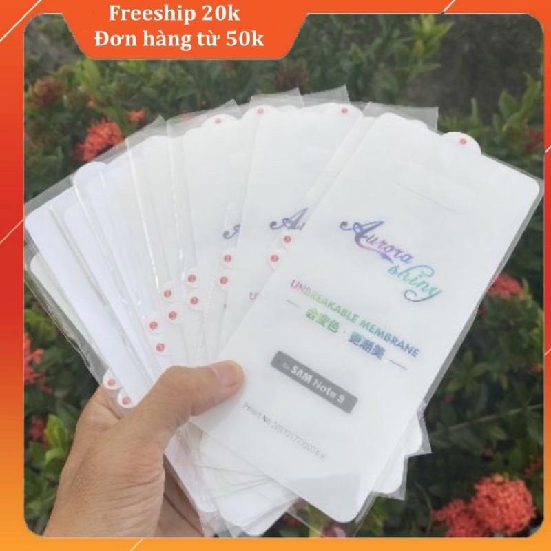 Miếng dán dẻo Samsung dành cho Samsung S8,S9,S10,plus,Note 8,Note 9,S10 5G, Note10,S20, S20+, S20 ultra mặt trước,mặt sau