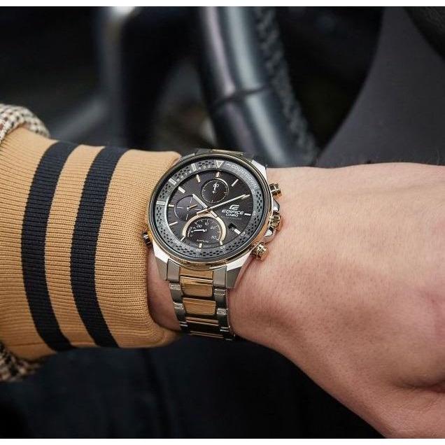 Đồng Hồ Nam Dây Thép Casio Edifice EFS-S590SG-1A Chính Hãng | Kính Sapphire - Pin Năng Lượng Mặt Trời | EFS-S590SG-1AVUDF