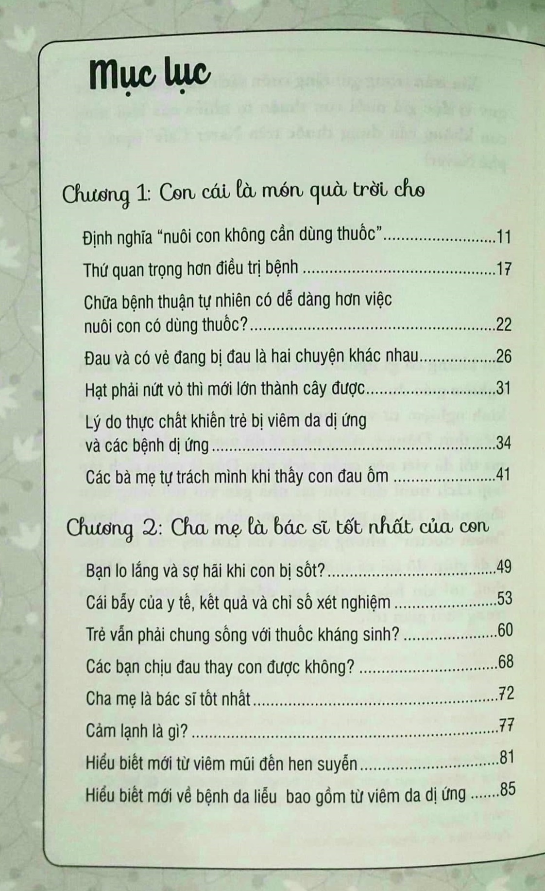 Nuôi Con Không Dùng Thuốc