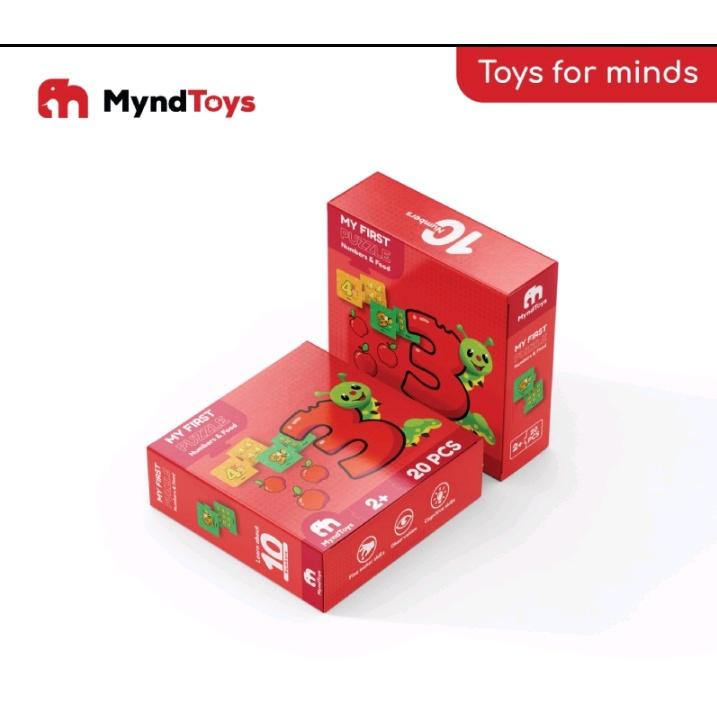 Đồ Chơi Xếp Hình MyndToys My First Puzzle - Numbers & Food Dành Cho Các Bé Trên 2 Tuổi