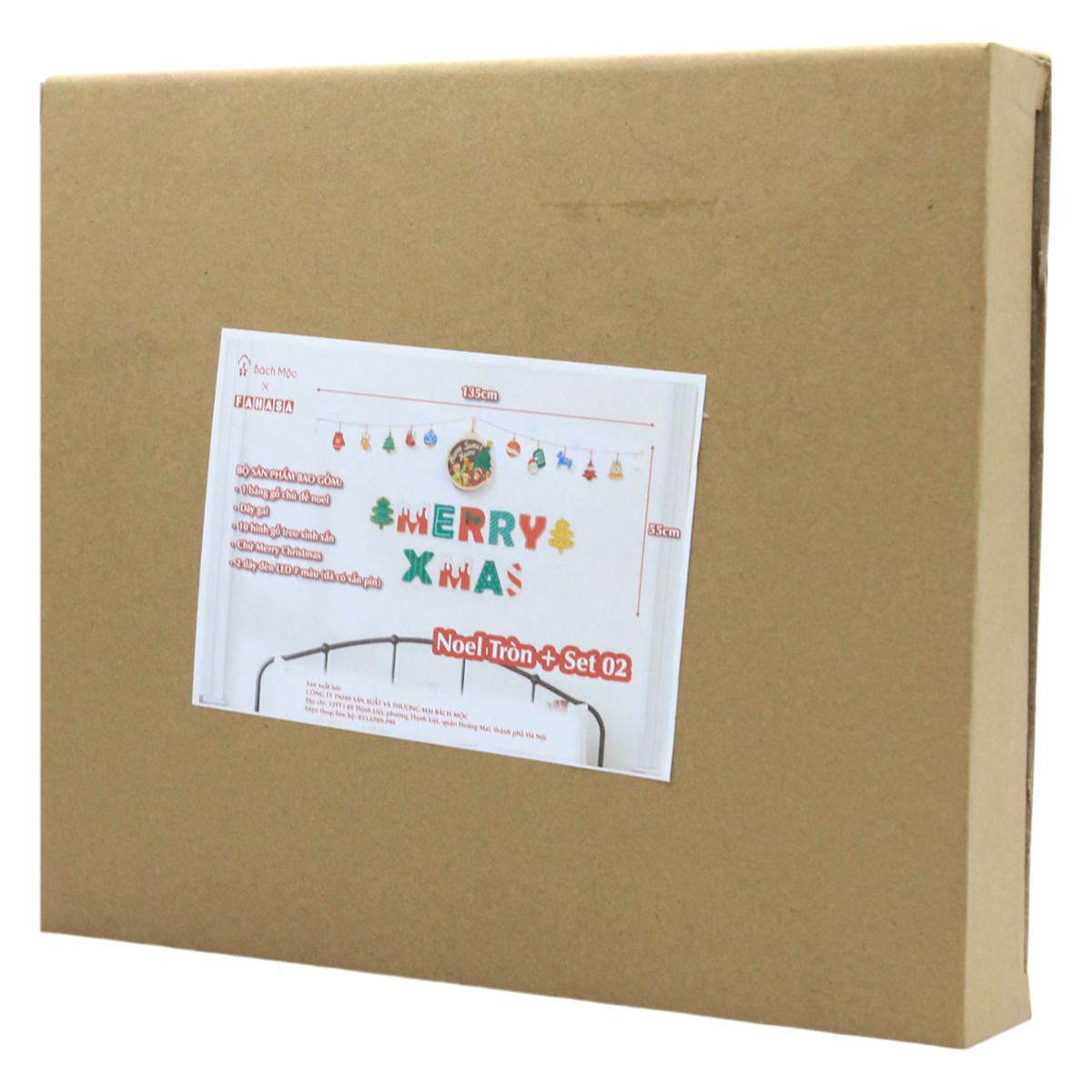 Dây Hình Gỗ Treo Tường Trang Trí Giáng Sinh - Bách Mộc - Home Sweet Home