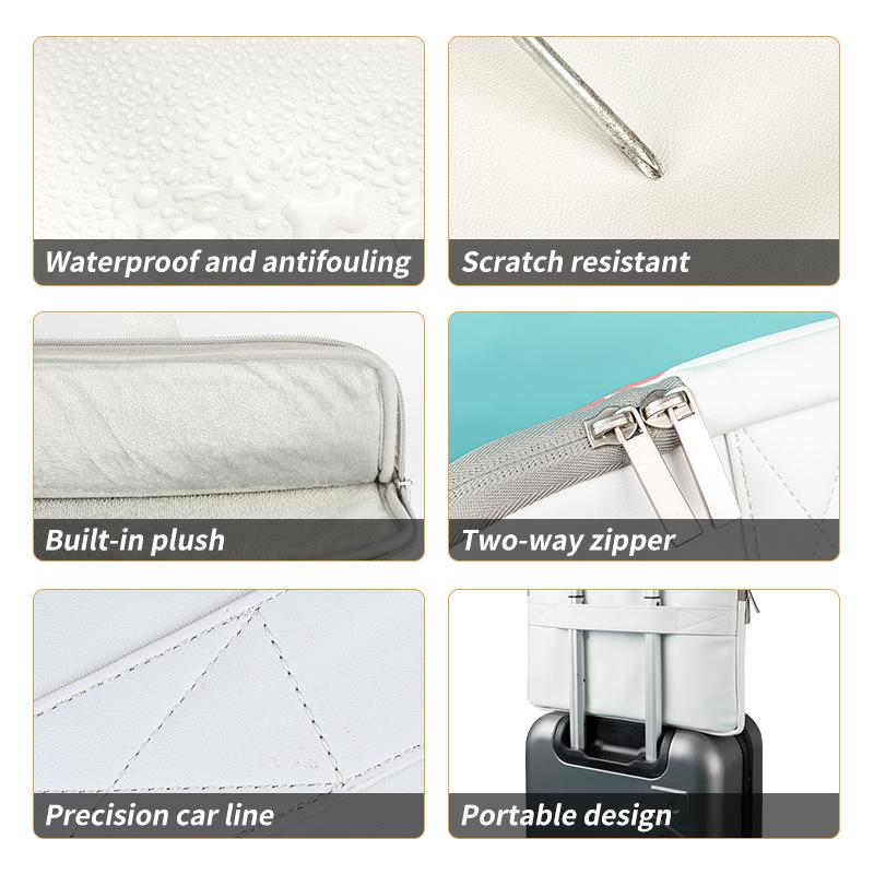 Hoạt Hình Dễ Thương Laptop Túi Chống Nước Máy Tính 13 14 15 15.6 16.1 Inch PU Laptop Đeo Vai Túi Xách Cho Macbook dell/HP/Lenovo