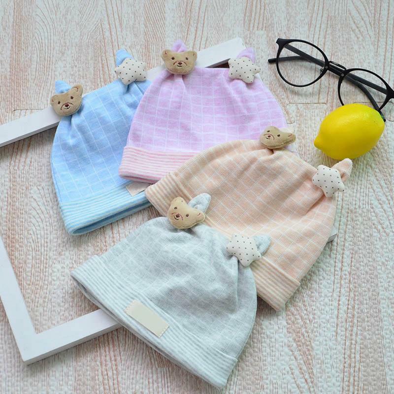 Mũ nón cotton sơ sinh nhiều mẫu cho bé từ 0-12 tháng tuổi