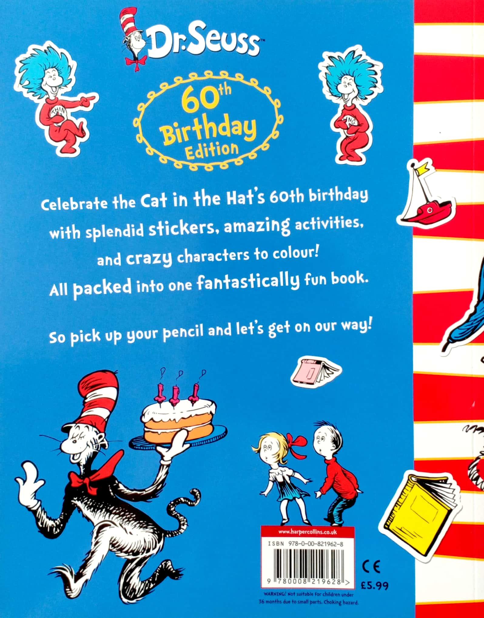 The Cat in the Hat Sticker Activity Book. 60th Birthday Edition