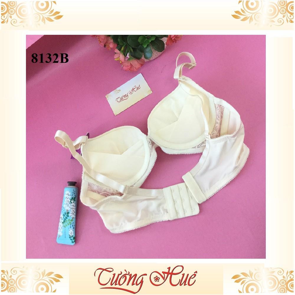 Áo lót nữ annie Bra 8132 B áo ngực nâng phối ren hoa.