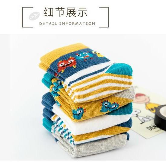 Tất cho bé  SET 5 ĐÔI  cao cổ chất cotton mềm mịn cực ấm , cực đẹp cho bé từ 1-12 tuổi