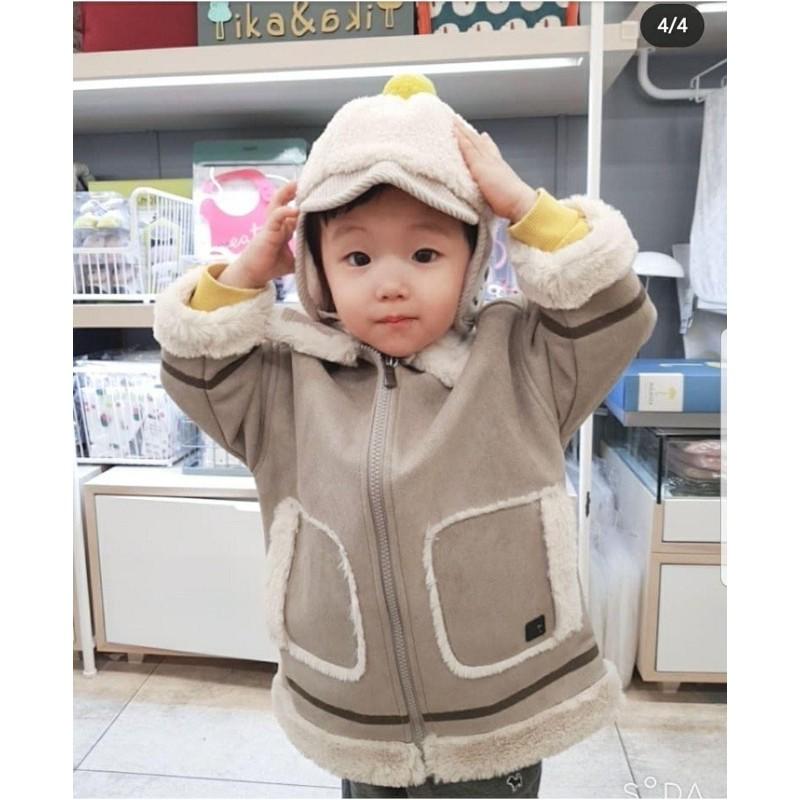 Áo da lộn lót lông mềm