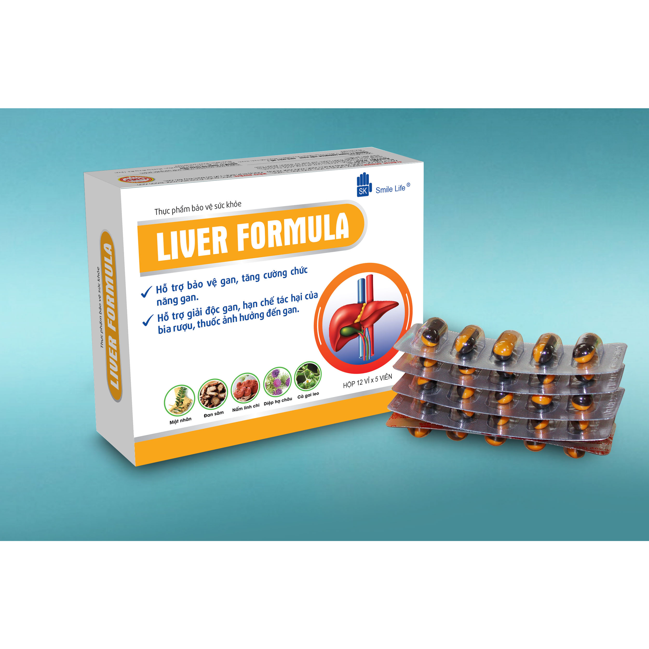Thực phẩm bảo vệ sức khoẻ LIVER FORMULA ; Hỗ trợ thải độc và bảo vệ gan , tăng cường chức năng gan
