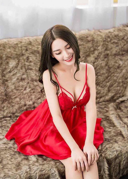 VÁY NGỦ LỤA SEXY - V001