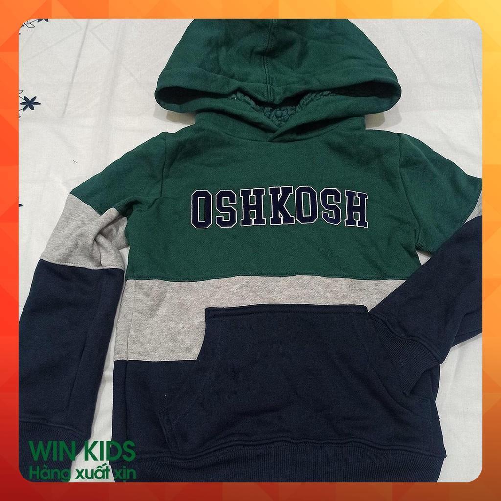 AK005-Áo ấm nỉ hoodie bé trai Oshkosh, áo khoác cho bé dư xịn