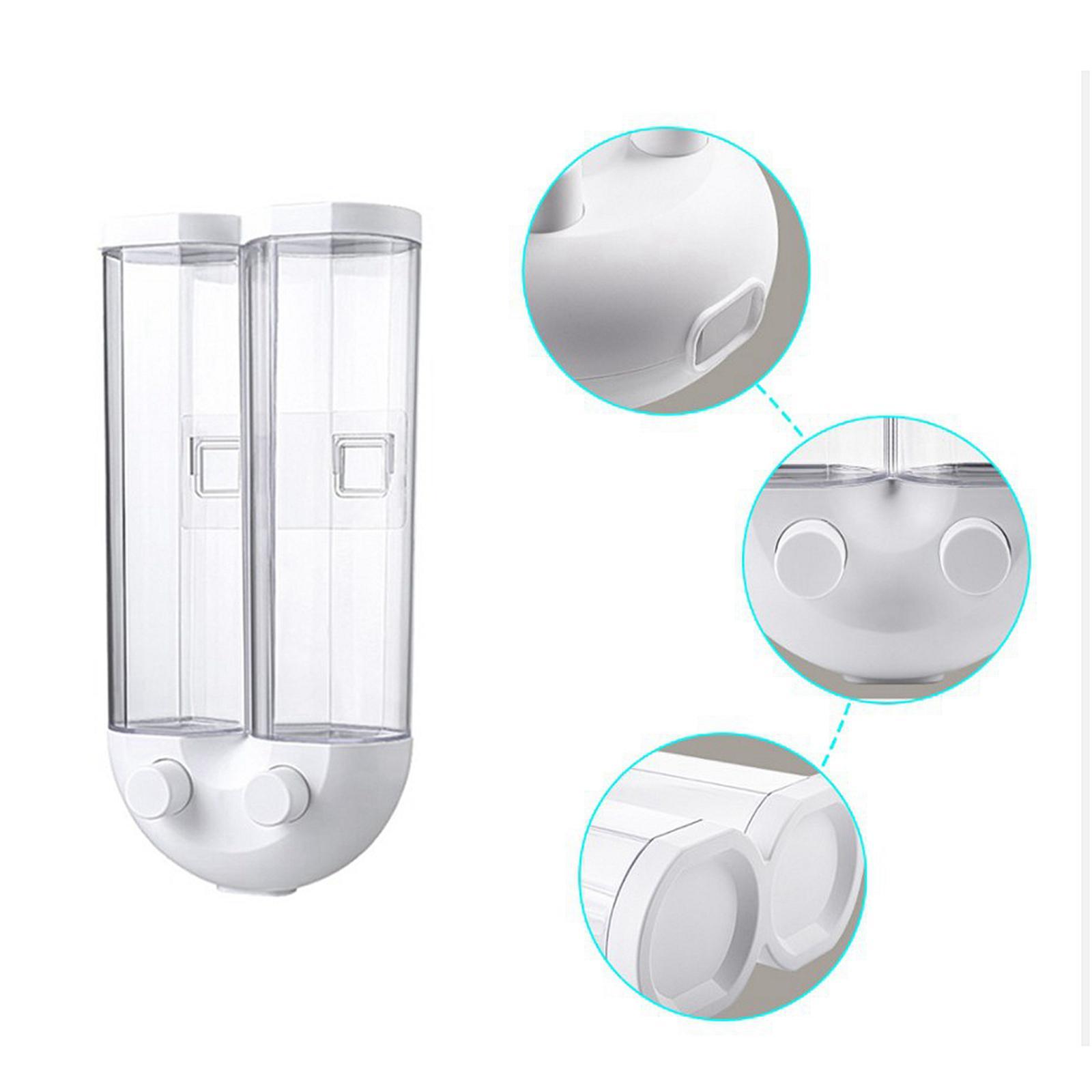 2-3pack Kitchen Food Storage Container Cereal Dispenser Wall Mounted Large White